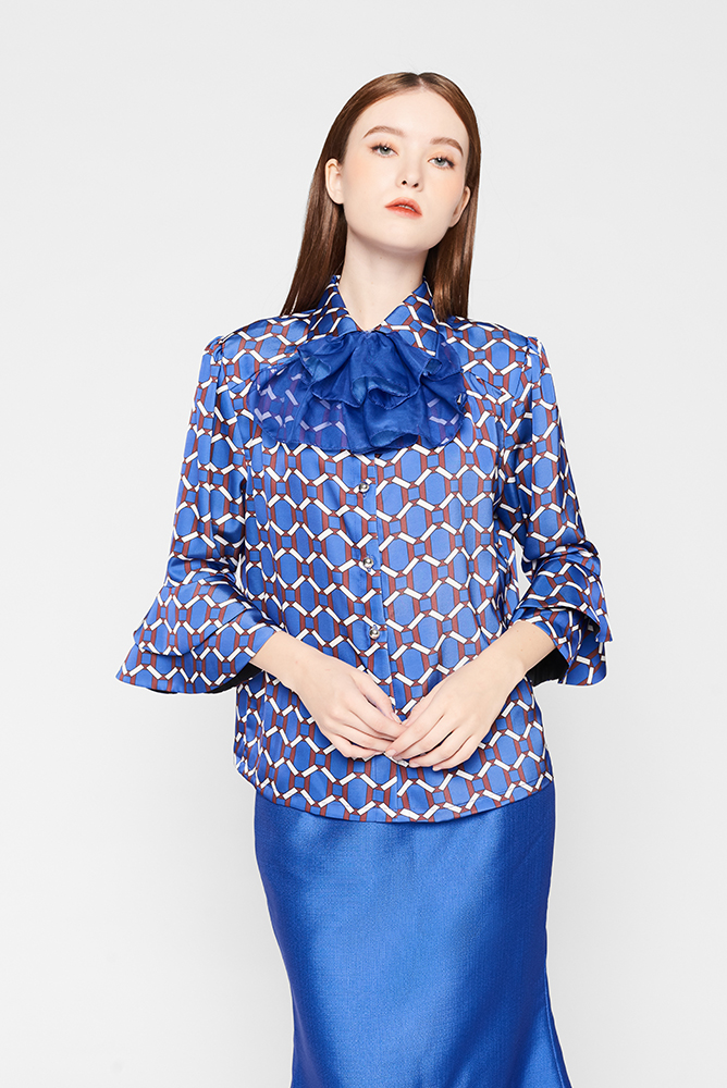 MARIE SLEEVE KNOT BLOUSE